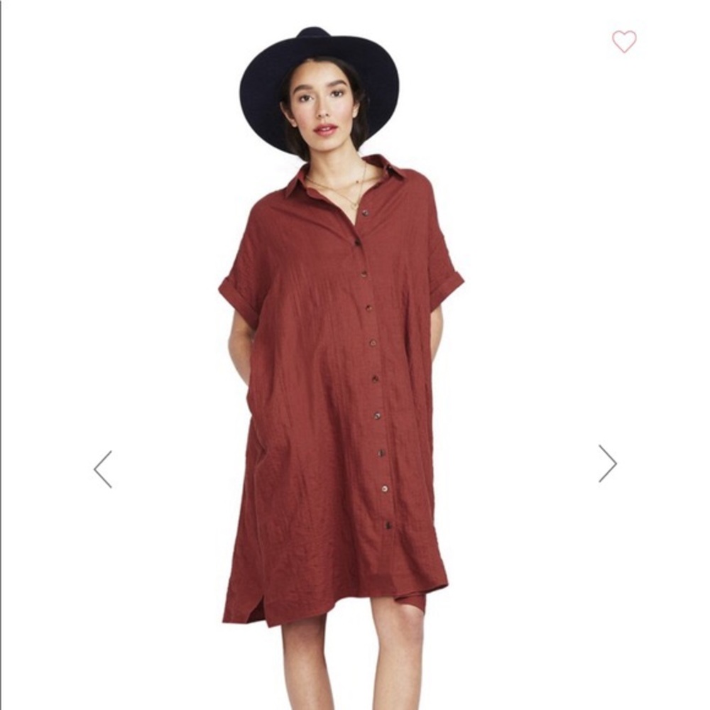 isadora dress: rust